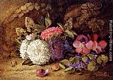 Famous Asters Paintings - Asters,Pansies And Violets